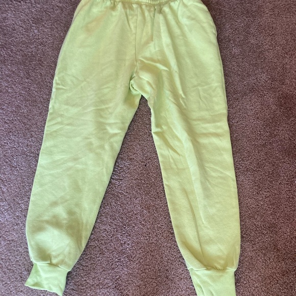 Lime green sweats - Picture 3 of 3
